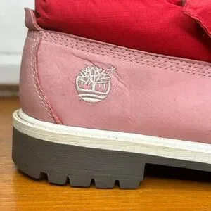 Timberland | Shoes | Timberland 65 Puffer Boots Pink Leather  display picture 3